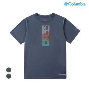 [컬럼비아]키즈 반팔 그래픽 티셔츠_네이비 (C32-AB2706)