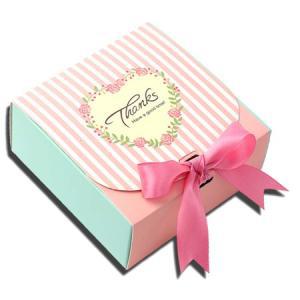 예쁜 리본 발렌타인 선물 포장 박스 상자 10p 세트 핑크_MC