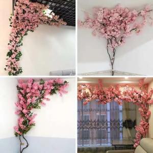 개나리조화 인공 벚꽃 나무 등나무 실크 결혼식 배경 벽 꽃 가정 사무실