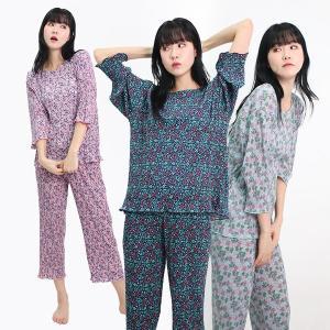 [신세계몰]부티마리 냉감 플리츠 7부 잠옷세트 여성용