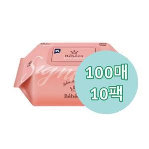 [신세계몰]베베앙 시그니처 플러스 아기물티슈 캡형 100매 10팩
