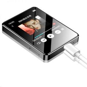 휴대용mP3 플레이어 블루투스 5.0 음악 스테레오 스피커 미니 녹음mP4 비디오 재생 LED 스크린 FM 라디오