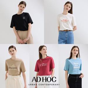 [애드혹](AD HOC) 24SS 여성 아트웍 반팔 티셔츠 5종