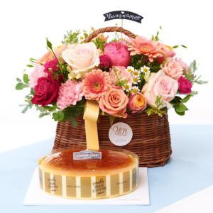 보은꽃바구니 + 뚜레쥬르 클래식치즈케익 꽃배송