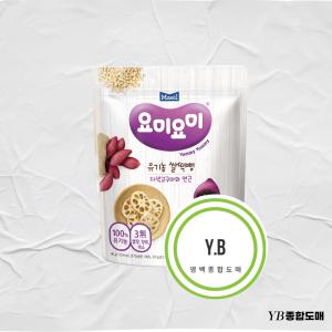 요미요미 유기농쌀떡뻥 자색고구마와연근 아이간식 30g 6봉