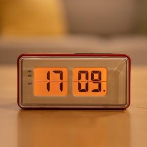 이코노미쿠스 레트로 엔틱 빈티지 무소음 건전지 디지털 알람 탁상 전자 시계