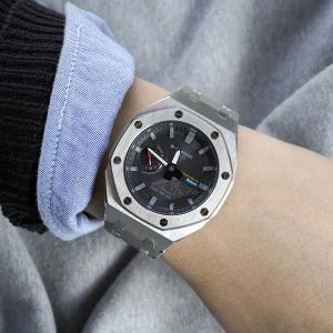[지샥] 지얄오크 풀메탈 커스텀 블루투스 터프솔라 전자손목시계