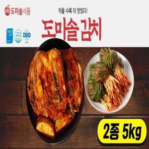 [도미솔] 포기김치 4kg+파김치1kg