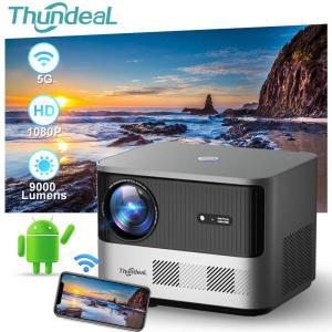 빔프로젝터추천 ThundeaL LED 와이파이 프로젝터 3D TV 비디오 안드로이드 홈 시어터 휴대용 비머 TDA6 풀