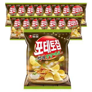 농심 포테토칩 먹태청양마요맛 50g ,16개