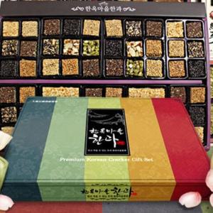 4단 한과선물세트 홍삼정과 찹쌀유과 깨강정 찹쌀약과 전통과자 명절선물 상견례답례품
