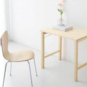 [신세계몰]마켓비 PEOPLE 접이식 원목 테이블 세트(테이블+커비의자) 책상 작업대 식탁