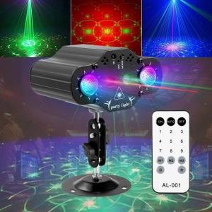 파티 조명 DJ 디스코 무대 레이저 프로젝터  RGB LED 사운드 활성화  깜박이는 크리스마스 노래방 웨딩 홈