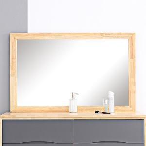 [신세계몰]마켓비엔티 SY 고무나무 원목 사각 화장대 거울 1100x700 이케아 스타일