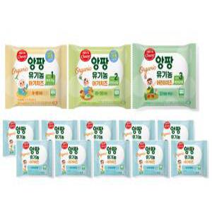 서울우유 앙팡 유기농 아기치즈 1,2,3단계 64매