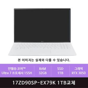 LG 그램 프로17 17ZD90SP-EX79K 1TB교체(zoaa)