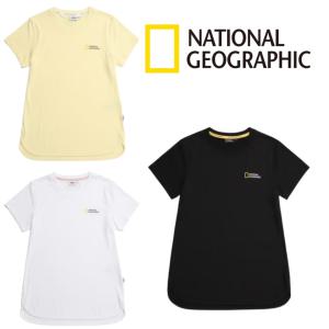 (매장정품) 내셔널지오그래픽 여성 반팔티 사계절 프레리 스몰로고 롱기장 패션 티셔츠