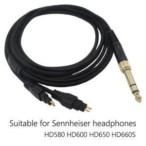 사운드 카드 오디오-젠하이저 HD580 HD600 HD650 HD660S헤드폰 교체 케이블 3.5mm 잭 헤드폰