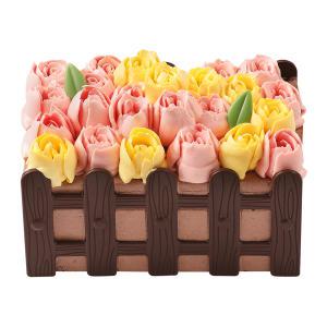 파리바게뜨 한아름 꽃 바구니 케이크
