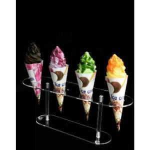 아이스크림 거치대 콘 아크릴 진열대 꽂이 업소용