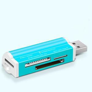 USB 20 다기능 메모리 카드 리더기 마이크로 SD SDHC TF M2 MMC MS PRO DUO 올인원 4 슬롯