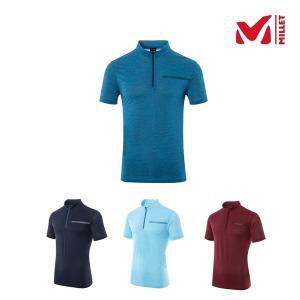 MILLET 밀레 남성 여름 기능성 반팔 티셔츠 COOL 집업 티셔츠 I MIQUT412
