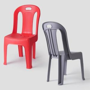 두껍고 튼튼한 플라스틱 의자 디자인 체어 등받이야외의자 파라솔 간이 소형 베란다 스툴 보조 경량 가벼운