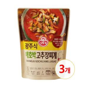 오뚜기 광주식 애호박 고추장 찌개 450g x 3개 / 지구본젤리