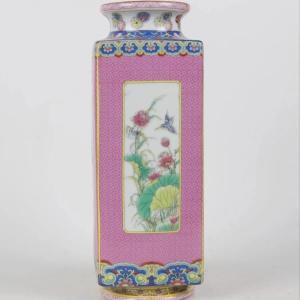 중국 민속 골동품 도자기 꽃병 컬렉션, 새 패턴, 홈 장식 전시, W 용정 로고