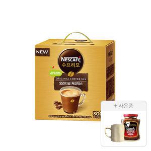 네스카페 수프리모 오리지날 커피믹스 300T ,1개 + 아메리카노 50g,1개 +  증정(머그컵,1개)