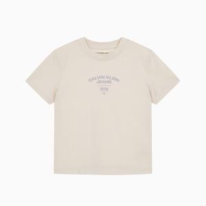 [캘빈클라인진] 여성 1987 로고 베이비핏 반팔 티셔츠 J221632-ACF