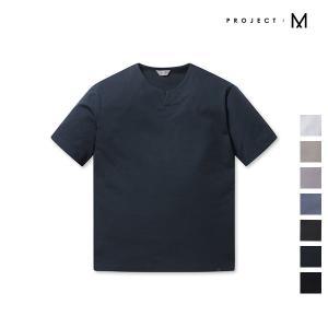 [신세계몰][프로젝트엠] 남성 쿨텐션 슬릿 반팔 티셔츠_EPC2TR1361
