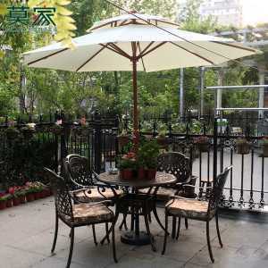 파라솔 테이블 세트 야외 카페 정원 옥외 야외용 식탁