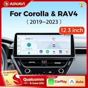 안드로이드올인원 Ainavi 자동차 라디오, 도요타 코롤라 RAV4 라브 4 2019 2020 2021 2022 퀄컴 8G 256G 카