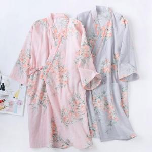 여성 잠옷 마사지 맛사지 목욕 가운 여름 샤워가운 유카타 일본 기모노 랩