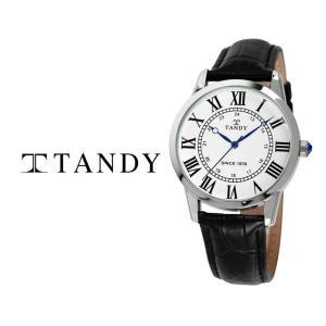 [신세계몰]TANDY 탠디 클래식 커플 가죽 손목시계 T-1714 남자 화이트