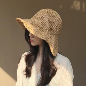 여성 여름 밀짚모자 챙넓은 휴양지 바캉스 모자