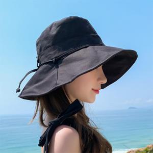 여성 벙거지 모자 챙넓은 버킷햇 바캉스 모자