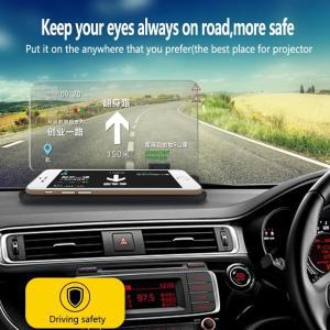 HUD 차량용 헤드업 디스플레이 휴대폰 GPS 네비게이션 반사판 범용 스마트 모바일 거치대 마운트 블랙