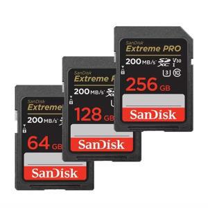 SanDisk 익스트림 프로 SD 카드, 카메라 32G, 64GB, 128GB, 256GB, 200 MB/s, SDXC 클래스 10 U3 V30, 4K U