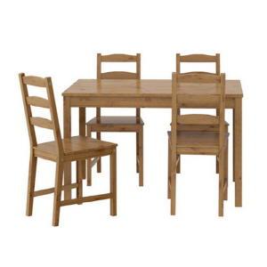 이케아 JOKKMOKK 요크모크 4인용 원목 식탁세트/식탁1+의자4/주방가구/테이블/책상/인테리어