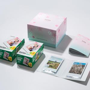 [한국후지필름정품]인스탁스 미니필름 4팩(40매) 벚꽃 에디션 패키지/폴라로이드 즉석카메라 전용