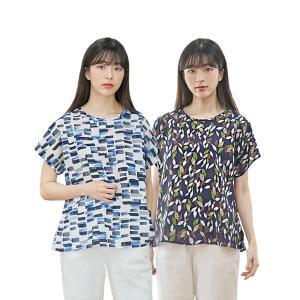 [신세계몰]국내생산 풍기인견 여성 숏 반팔 티셔츠