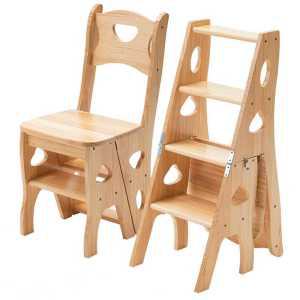 사다리 의자 접이식 도서관 DIY 사무실 보조 홈바