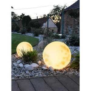 구 원형 달모양 LED 램프 정원 장식 야외 방수 캠핑장