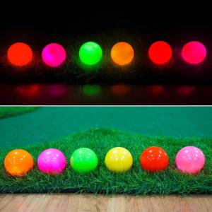 파크 골프공 야광 LED 야간 발광 형광 3피스 골프볼