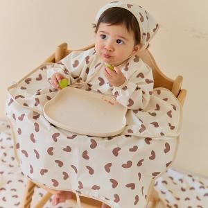 [보리보리/리틀맘]아기 자기주도이유식턱받이 방수턱받이 식탁일체형 이유식가운