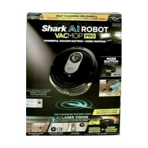 [관부가세포함] Shark AI VACMOP 검정 로봇 청소기 및 대걸레(자체 청소 브러시롤 포함) AI.