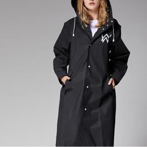 스타일리쉬 예쁜 우비코트 비옷 장마철 라이더 남성레인코트 블랙