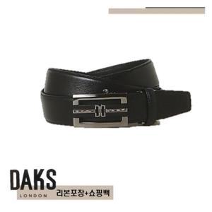 [AK백화점][닥스핸드백]블랙 체크라인 자동벨트 DBBE3F351